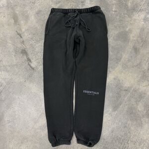 Fear of Gods Essentials Men's Faded Black FOG Sweatpants Size Medium